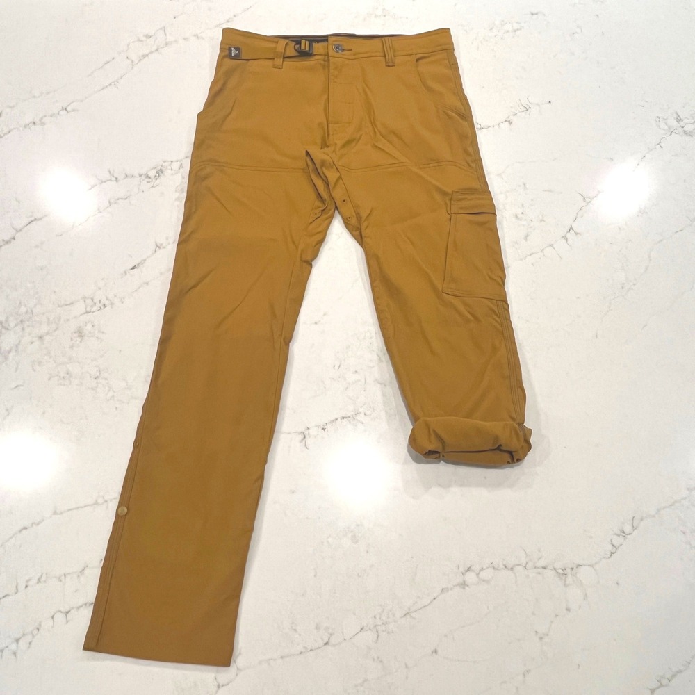 Prana Stretch Zion Straight Pants Mens 30 Dark Bronze Nylon Gorpcore Outdoor